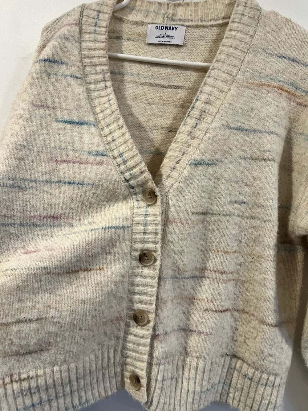 Slouchy Button-Down Cardigan - Picture 2 of 3